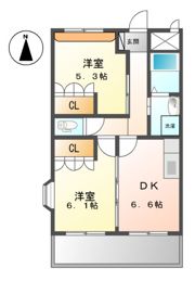 クレアートの間取り画像