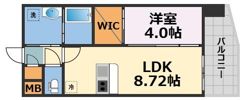 クローバー・グランデ今里の間取り画像