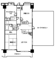 プレイヤード戸田の間取り画像
