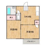 エステート春日Aの間取り画像