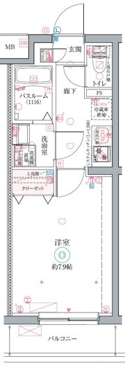 クレヴィスタ立石Ⅱの間取り画像