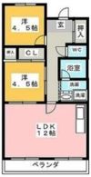 喜多山ハイツの間取り画像