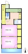 境橋コーポの間取り画像