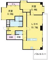 ランデン宮前の間取り画像