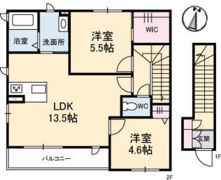 ワンデゥルンの間取り画像