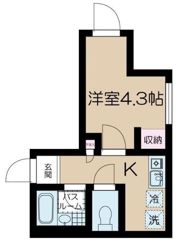 フェリーチェ中野坂上Eの間取り画像