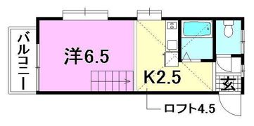 パステル祝谷の間取り画像