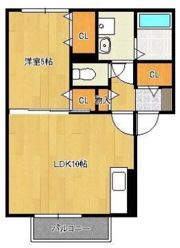 カーサロッソの間取り画像