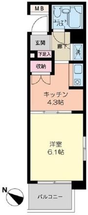 パークノヴァ伊勢佐木長者町の間取り画像