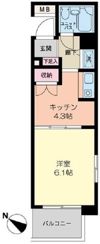 パークノヴァ伊勢佐木長者町の間取り画像
