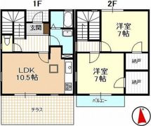 グリーンヒル新原Bの間取り画像