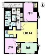 ベルメゾン末広の間取り画像