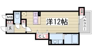 プレジール三宮Ⅲの間取り画像