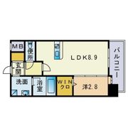 エンクレスト博多LIBERTYの間取り画像