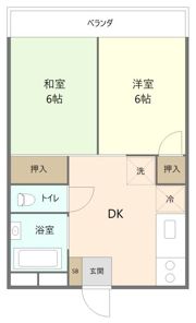 サンハイツ福田の間取り画像