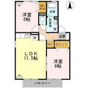 シャンブル B棟の間取り画像
