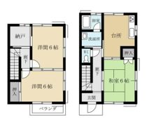 白岩ハイツの間取り画像