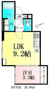 仮)BAU銀杏町1号棟の間取り画像