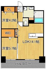 ウィングス熊手の間取り画像