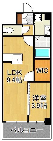 ウィングス熊手の間取り画像