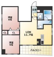 さくらヒルズ天公前の間取り画像