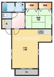 ユニバーサルコーポの間取り画像