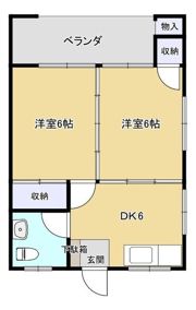 さかえアパートの間取り画像