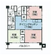 京福日之出マンションの間取り画像