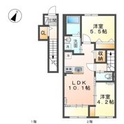 i:na テラス ミズホの間取り画像