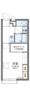 レオパレスミディの間取り画像