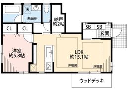 中町1丁目戸建の間取り画像