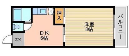 カーサ岡町の間取り画像