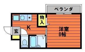 カーサ岡町の間取り画像
