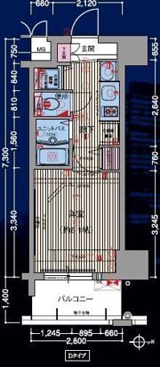 プレサンス大阪城公園パークプレイスの間取り画像