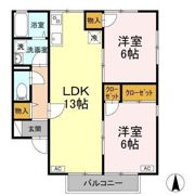 セジュール永木 A棟の間取り画像