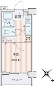 エコロジー都立大学レジデンスの間取り画像