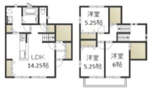 妹尾貸家（B)の間取り画像