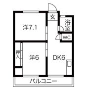 クリーンハイツ豊里の間取り画像