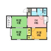 コーポ平恒 第1・第2の間取り画像
