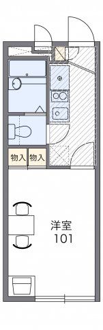 レオパレスシャイニーレオニデスの間取り画像