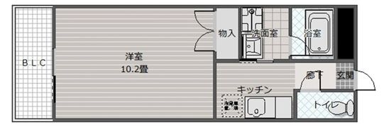 エリーフラッツ京町の間取り画像