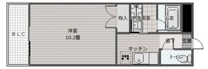 エリーフラッツ京町の間取り画像
