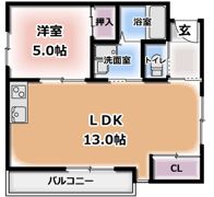 リッツ五月田の間取り画像