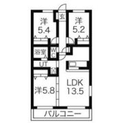 ベルエールB棟の間取り画像