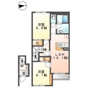 フランドール タックの間取り画像
