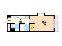 ホワイトシャトー大橋壱番館の間取り画像