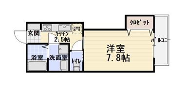 コンフォート菊水通の間取り画像