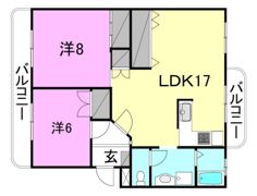 レジデンス持田の間取り画像