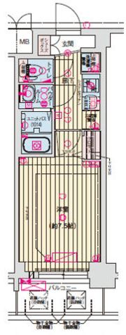 ソルテラス大阪BAY STATION SIDEの間取り画像