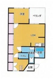 イスズハイツベル芦屋パートⅡの間取り画像